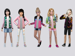 Sims 4 — ADIDAS Track Jacket Girls by McLayneSims — TSR EXCLUSIVE Standalone item 20 Swatches MESH by Me NO RECOLORING