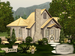 Sims 3 — Forest House by Aquarhiene — Cozy forest house for your simmies!