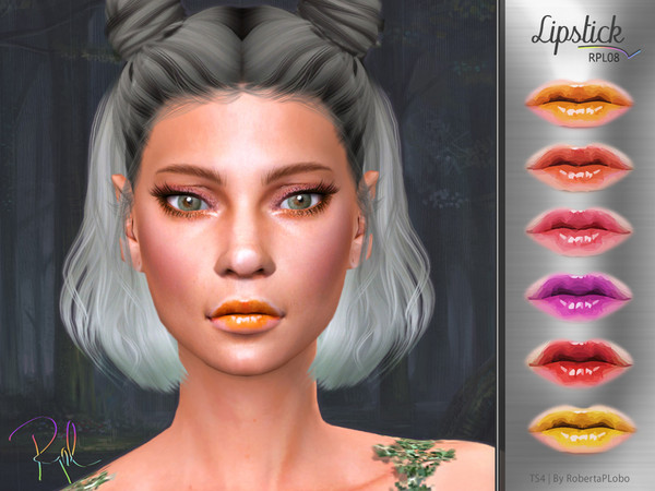 Sims 4 — Lipstick RPL08 by RobertaPLobo — :: 6 swatches :: Female (Adult) :: HQ mod compatible :: Custom thumbnail ::