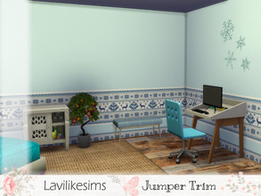 Sims 4 —  Jumper Trim by lavilikesims — You know those cosy christmas jumpers you can get, it like those but on the