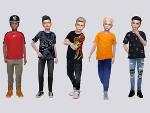 Sims 4 — NIKE Swoosh Kids by McLayneSims — TSR EXCLUSIVE Standalone item 20 Swatches MESH by Me NO RECOLORING Please