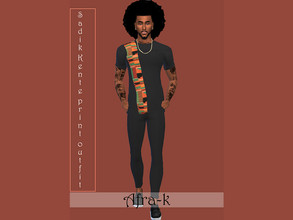 Sims 4 — Afra-k Sadik kente print outfit by akaysims — Mesh created by me - For Teen - YA- Adult-Elder - 15 swatches -