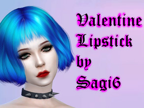 Sims 4 — Valentine_Lipstick - Sagi6 by sagi6 — *Game Pack mesh: You will need the &quot;Get Together&quot;