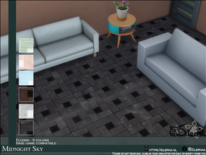 Sims 4 — Midnight Sky by Silerna — Pretty dark and light tiles for outside, bathrooms and Spa's! -Base game compatible.