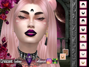 Sims 4 — Crescent Eyeliner by EvilQuinzel — - Eyeliner category; - Female and male; - Toddler + ; - All species; - 3