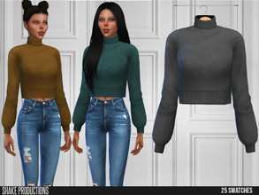 Sims 4 — ShakeProductions 538 - Sweater by ShakeProductions — Tops/Sweaters New Mesh All LODs Handpainted 25 Colors
