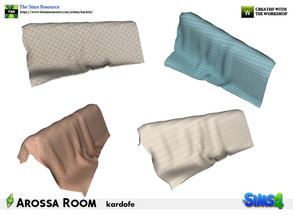 Sims 4 — kardofe_Arossa Room_Blanket by kardofe — Warm blanket, needlepoint, to put on the back of the sofa, no tricks