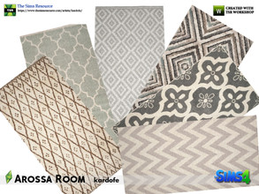 Sims 4 — kardofe_Arossa Room_Rug by kardofe — Wool carpet in six different options 