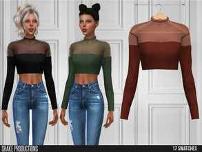 Sims 4 — ShakeProductions 539 - Blouse by ShakeProductions — Tops/Blouses New Mesh All LODs Handpainted 13 Colors