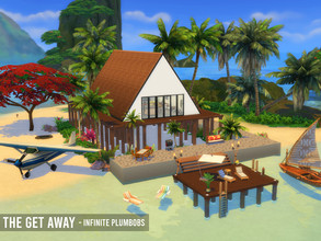 Sims 4 — The Get Away - No CC by InfinitePlumbobs — This classic deserted islet formed from the natural accumulation of