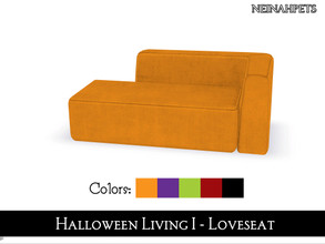 Sims 4 — Halloween Living I - Loveseat {Mesh Required} by neinahpets — A loveseat in 5 colors.