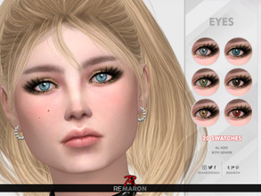 Sims 4 — Realistic Eye N14 - All ages by remaron — -20 Swatches -Custom CAS thumbnail -All age category -Both gender