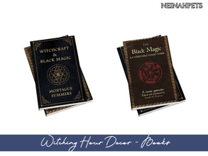 Sims 4 — Witching Hour Decor - Books {Mesh Required} by neinahpets — A set of stacked spell themed books.