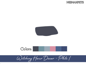 Sims 4 — Witching Hour Decor - Plates I {Mesh Required} by neinahpets — A set of plates in 6 colors.
