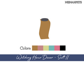 Sims 4 — Witching Hour Decor - Salt II {Mesh Required} by neinahpets — A large salt shaker in 6 colors.
