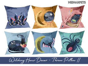 Sims 4 — Witching Hour Decor - Throw Pillows II {Mesh Required} by neinahpets — 6 enchanting pillows to match with