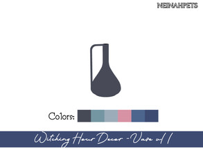 Sims 4 — Witching Hour Decor - Vase vI I {Mesh Required} by neinahpets — A decorative vase in 6 colors.