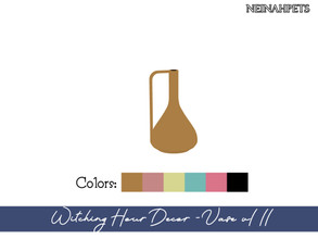 Sims 4 — Witching Hour Decor - Vase vI II {Mesh Required} by neinahpets — A decorative vase in 6 colors.