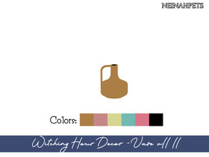 Sims 4 — Witching Hour Decor - Vase vII II {Mesh Required} by neinahpets — A decorative vase in 6 colors.