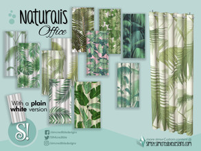 Sims 4 — Naturalis Office curtain tropical by SIMcredible! — by SIMcredibledesigns.com available at TSR