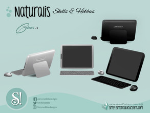 Sims 4 — Naturalis notebook by SIMcredible! — by SIMcredibledesigns.com available at TSR 2 colors variations