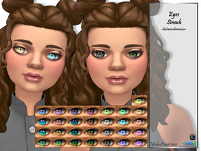 Sims 4 — Eyes Simuh Heterochromia by MahoCreations — basegame to find in skindetails acne 29 colors female / male teen to