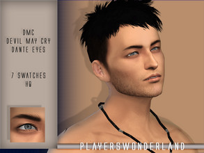 Sims 4 — Devil May Cry Dante Eyes by PlayersWonderland — 7 Swatches HQ Custom thumbnail