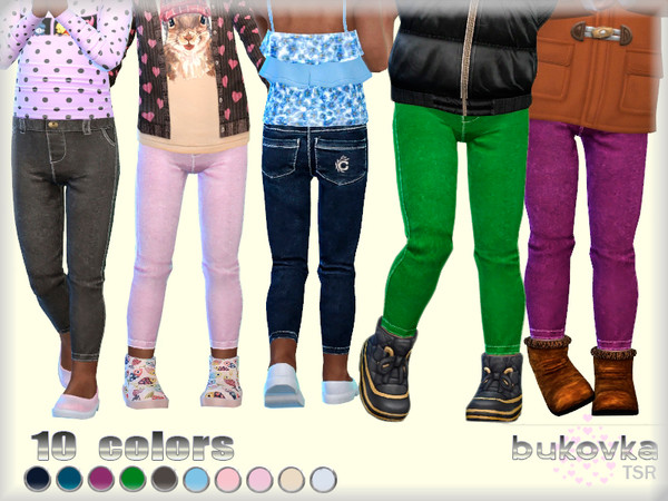 Sims 4 — Denim Toddler/F by bukovka — Jeans for girls toddler. Installed autonomously. Suitable for the base game, the