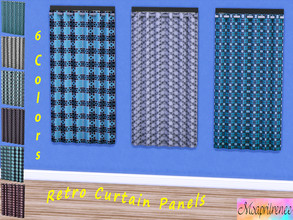 Sims 4 — Retro Curtain Panel Collection - Dine out required by msaprilrenee — 6 retro style panels for your windows. By