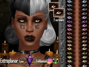 Sims 4 — Extraplanar Eyes by EvilQuinzel — - Facepaint category; - Female and male; - toddler + ; - All species; - 18