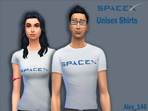 Sims 4 — SpaceX Shirts by alex_12345 — Colours: 7 Base Game Compatible Size: 757 kb