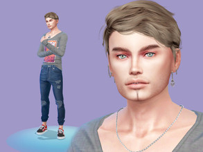 Sims 4 — Mike Bilinski by perelka8809 — Name: Mike Bilinski Age: Young Adult If you want sim like this, You need all CC
