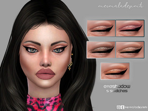 Sims 4 — Eyeshadow MM13 by mermaladesimtr — 5 Swatches All ages For; Female