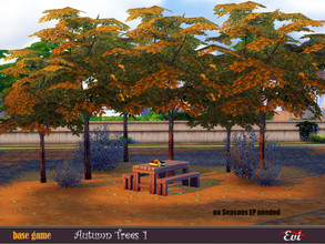 Sims 4 — Falling tree 1 by evi — Summer is ended. Welcome autumn.