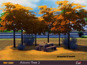 Sims 4 — Falling tree 2 by evi — Summer is ended. Welcome autumn.