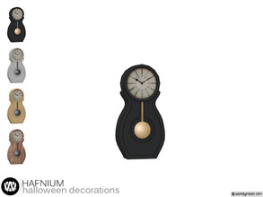Sims 4 — Hafnium Table Clock by wondymoon — - Hafnium Halloween Decorations - Table Clock - Wondymoon|TSR -
