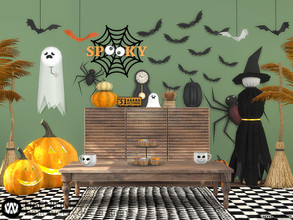 Sims 4 — Hafnium Halloween Decorations by wondymoon — Let's decorate your Sim's house for Halloween! Have fun! - Set