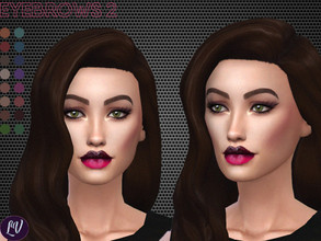 Sims 4 — Eyebrows Vol.2 by linavees — 16 colors Custom thumbnail Base game compatible Happy simming!