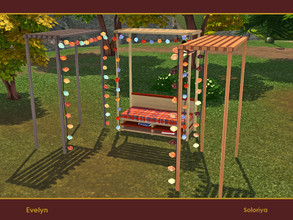 Sims 4 — Evelyn. Frame for Loveseat by soloriya — Frame for loveseat. Part of Evelyn set. 3 color variations. Category: