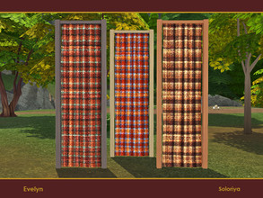 Sims 4 — Evelyn. Curtain B by soloriya — Curtain with a frame. Part of Evelyn set. 3 color variations. Category: