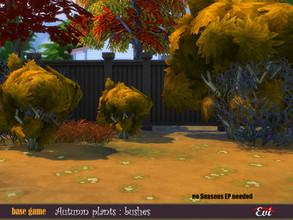 Sims 4 — Autumn plants 1 by evi — Summer is ended. Welcome autumn