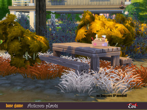 Sims 4 — Autumn plants by evi — Summer is ended. Welcome autumn with beautiful colours