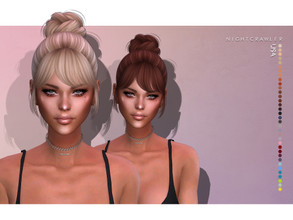 Sims 4 — Nightcrawler-Lisa (HAIR) by Nightcrawler_Sims — NEW HAIR MESH T/E Smooth bone assignment All lods 35colors Works