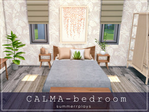 Sims 4 — Calma - bedroom - ROOM  by Summerr_Plays — A calm and natural bedroom. 