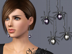 Sims 3 — NataliS TS3 Haloween spider earrings by Natalis — Haloween spider earrings. FT-FA-FE