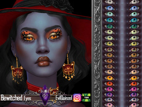 Sims 4 — Bewitched Eyes by EvilQuinzel — - Facepaint category; - Female and male; - Toddler + ; - All species; - 22