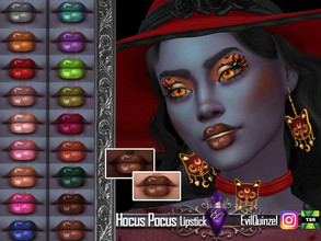 Sims 4 — Hocus Pocus Lipstick by EvilQuinzel — - Lipstick category; - Female and male; - Teen + ; - All species; - 18