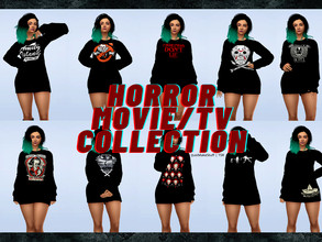 Sims 4 — Horror Movie/TV Collection by IJustMakeStuff — Enjoy a nice stroll through the park in these Horror Movie/TV
