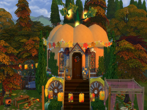 Sims 4 — The Pumpkin Carriage- No CC by susancho932 — Welcome to the Pumpkin Carriage that carries all your needs.