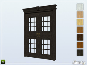 Sims 4 — Woodville Door Front Glass 2x1 by Mutske — This door is part of the Woodville Constructionset. Made by